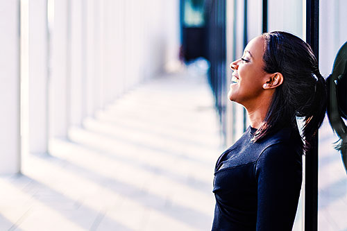 Business Portrait Frau Outdoor On location Berlin Hamburg