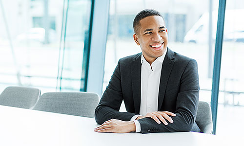 Business Portrait Mann Office On location Berlin Hamburg